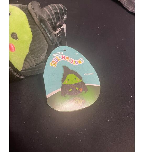 NEW with tag 2024 Squishmallow Wicked Elphaba 3" Keychain Clip-On! - Picture 4 of 4